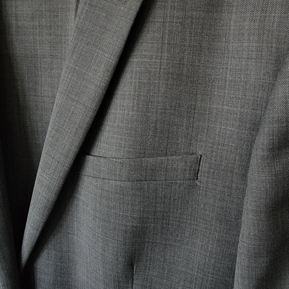 Express Photographer Fitted Suit Mens 42R Jacket 36W x 29.5L Flat Front Pants - Picture 3 of 16